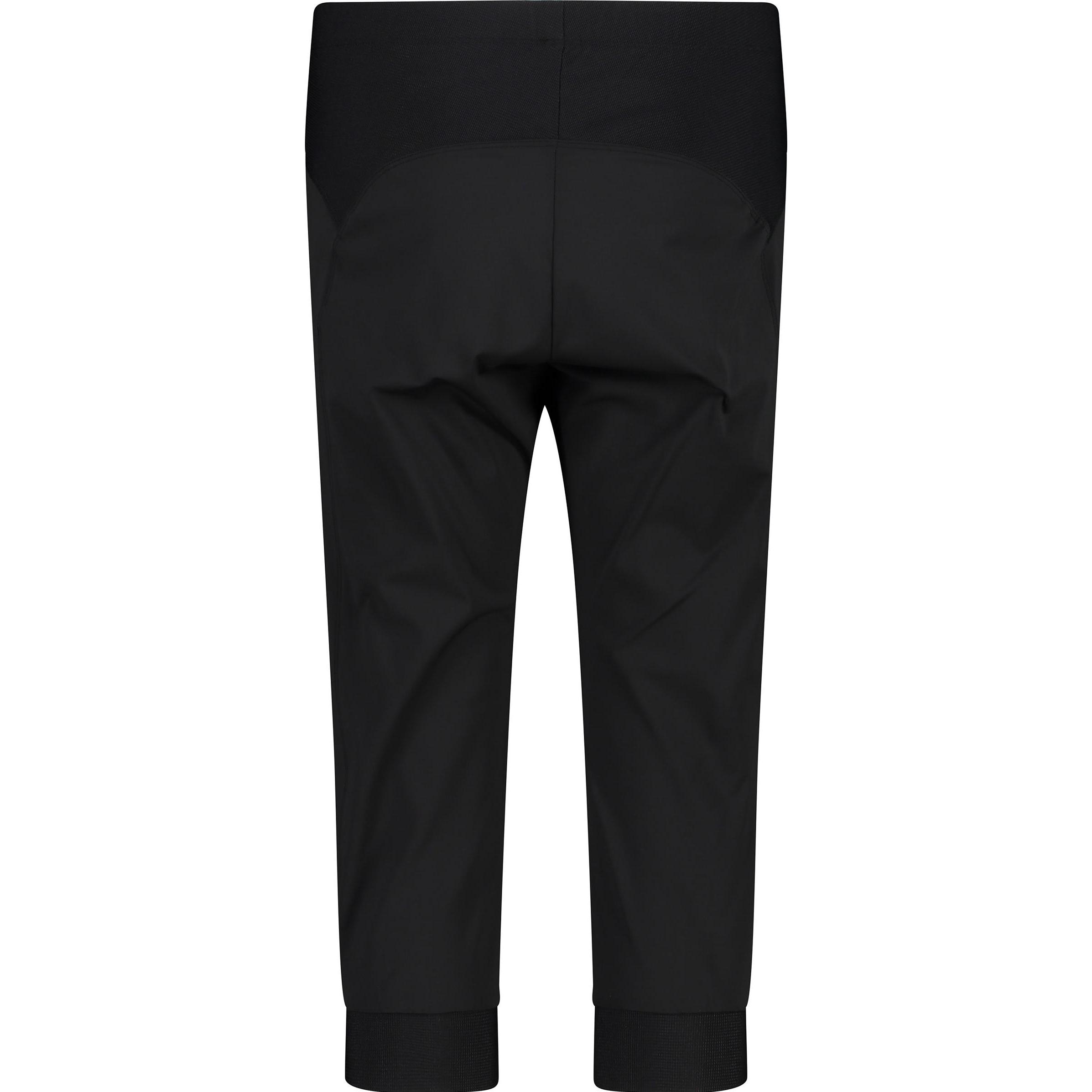 Thumbnail - CMP Campagnolo, Damen, Langlaufhose, Stretch Capri Hose (M), Schwarz, M