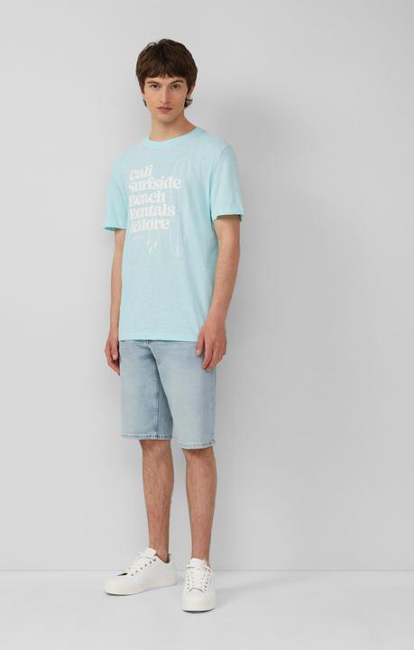 Actual product image S.Oliver T-Shirt Baumwoll-T-Shirt mit Frontprint und Flammgarnstruktur (XXL)