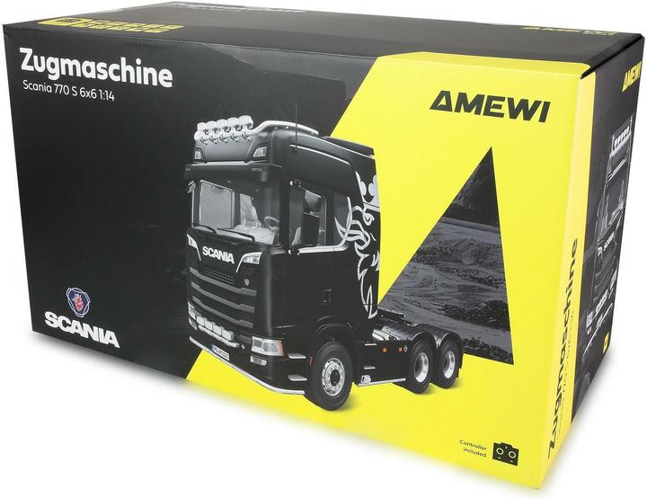 Produktbild Amewi Scania 770 S Zugmaschine 6x6 1:14 RTR schwarz (RTR Ready-to-Run)