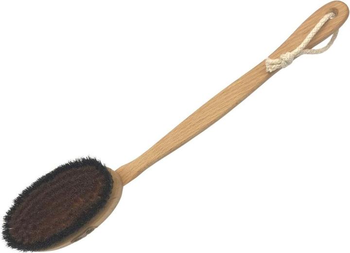 Image du produit Herba Brosse de bain Body&Spa, fil de bronze/coiffure de cheval, hêtre, FSC 100%.