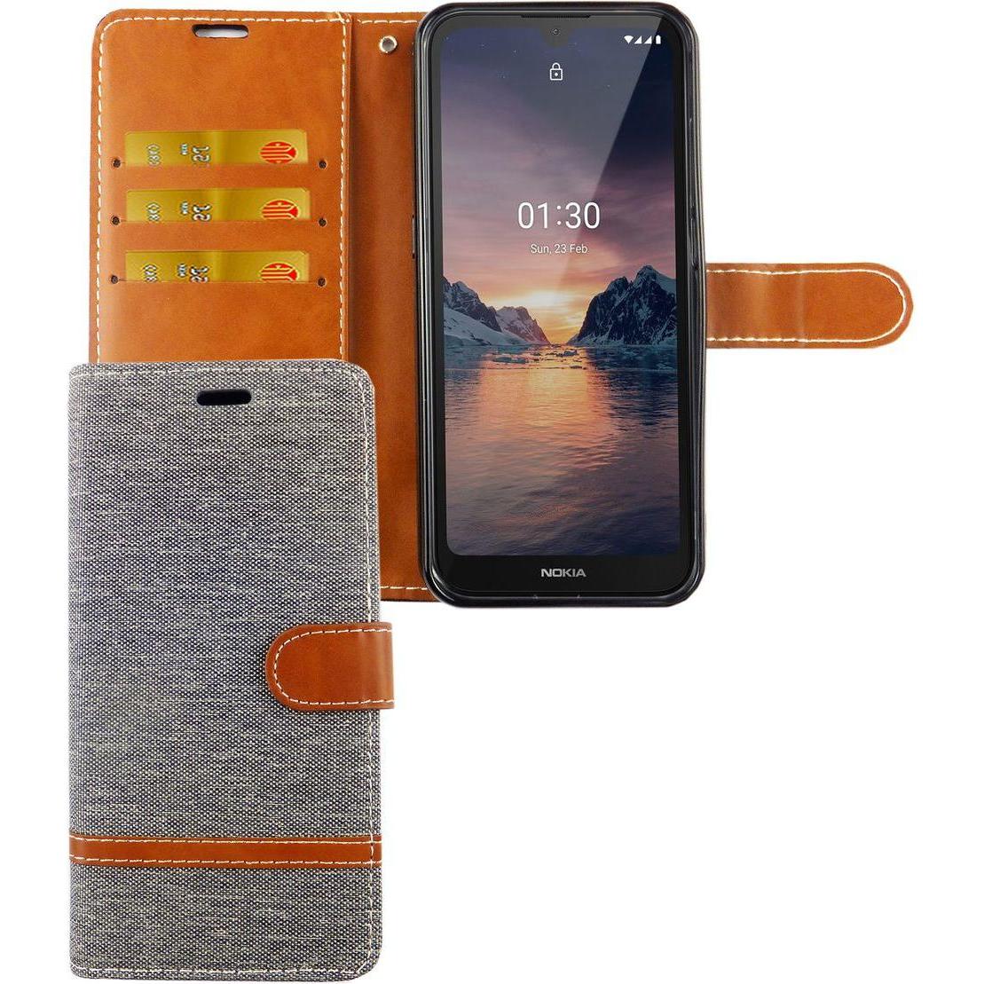 Thumbnail - König Design Hülle Handy Schutz für Nokia 1.3 Case Cover Tasche Wallet Etui Handyhülle Bumper (Nokia 1.3), Smartphone Hü...