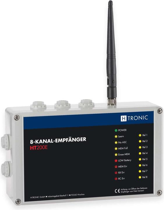 H-Tronic Récepteur radio 8 canaux Fréquence
