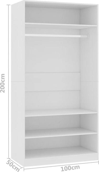 Actual product image vidaXL Cam (100 x 50 x 200 cm)