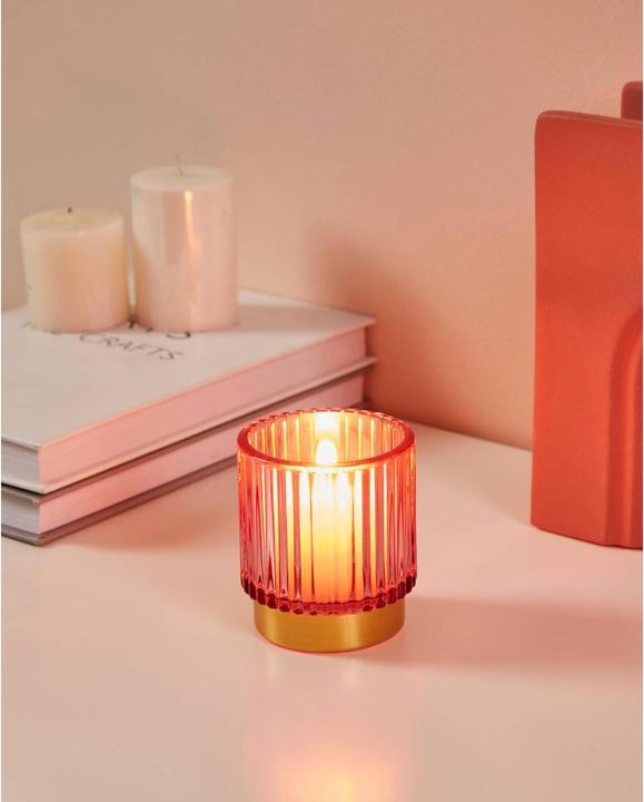 Produktbild EGLO Windlicht Bezamby Gold/Rosa (1 x, 7 x 7 x 9 cm)