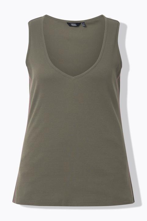 Actual product image Ulla Popken Ribbed Tank Top (60)