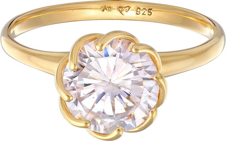 Image du produit Elli Bague en cristal, bague de fiançailles (52, Argent 925)