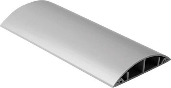 Actual product image ACT Wiring duct round type PVC 50 mm. Width: 50 mm Cable duct 50mm pvc grey 2.0m