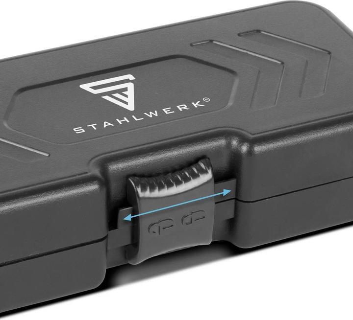 Actual product image Stahlwerk SDS-Plus drill bit set 8-piece, 5-12 mm with box Ideal for stone concrete (8 millimetres, 6 millimetres, 12 millimetres, 5 millimetres, 10 millimetres)