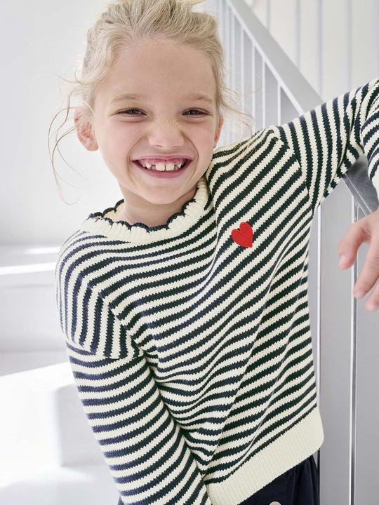 Produktbild Vertbaudet Mädchen Strickpullover mit Streifen (98)
