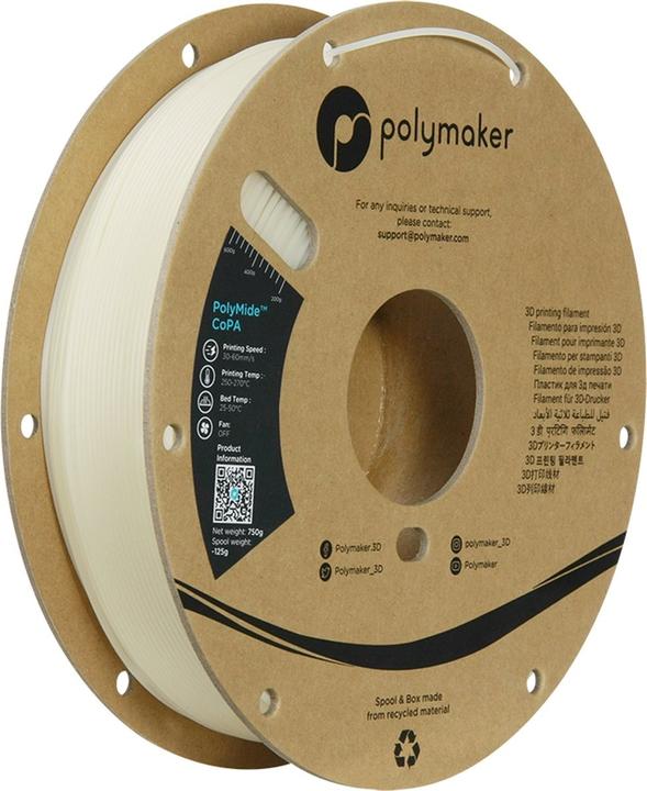 Actual product image Polymaker Nylon CoPA 6/6-6 (Nylon, 1.75 mm, 750 g, Transparent)