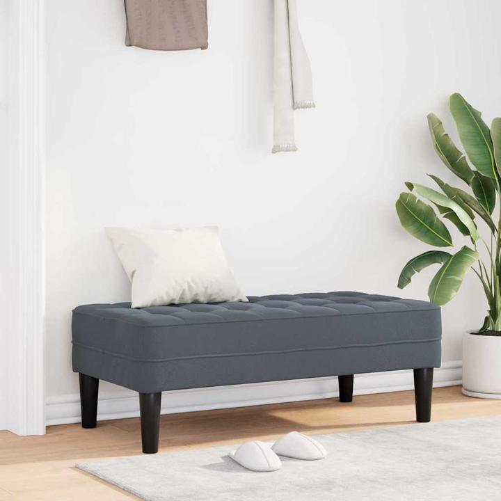 Actual product image vidaXL Samt Ottoman (57 cm)