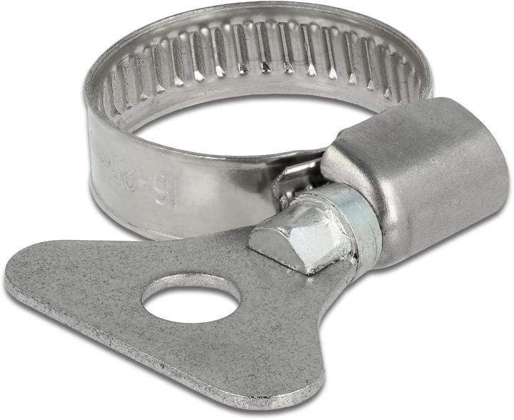 Immagine prodotto Delock Fascetta stringitubo con dado ad alette 16 (Fascette in metallo, 10 pz.)