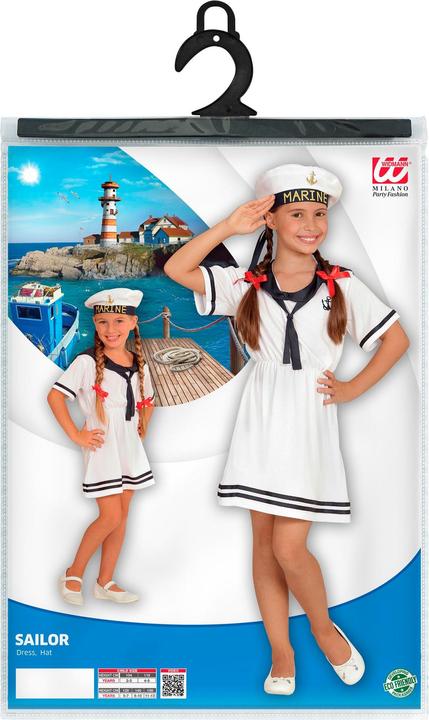 Actual product image Widmann Sailor Girl Marine children's costume (140)