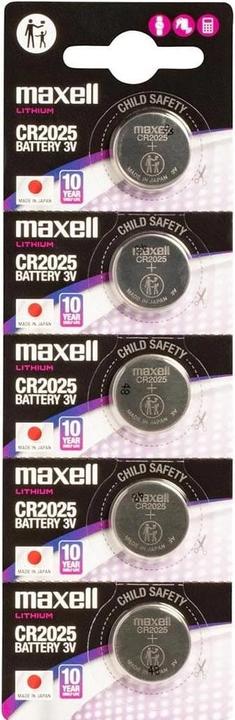 Image du produit Maxell CR2025 (5 pcs, CR2025, 170 mAh)