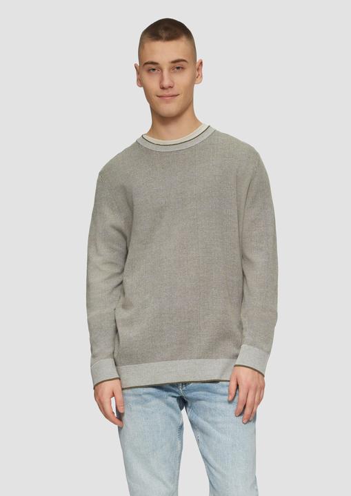 Produktbild S.Oliver Strickpullover Strickpullover in Melange-Optik (XXL)