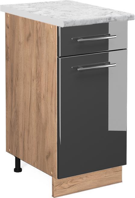 Anthracite high gloss, Gold power oak, Marble-white