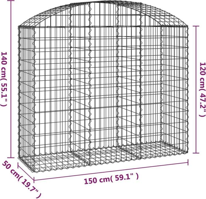 Produktbild vidaXL Gabionenkorb