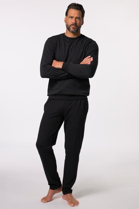 Produktbild JP1880 JP 1880 Schlafanzug, Homewear, Bauchfit, geringeltes Langarmshirt (XL)