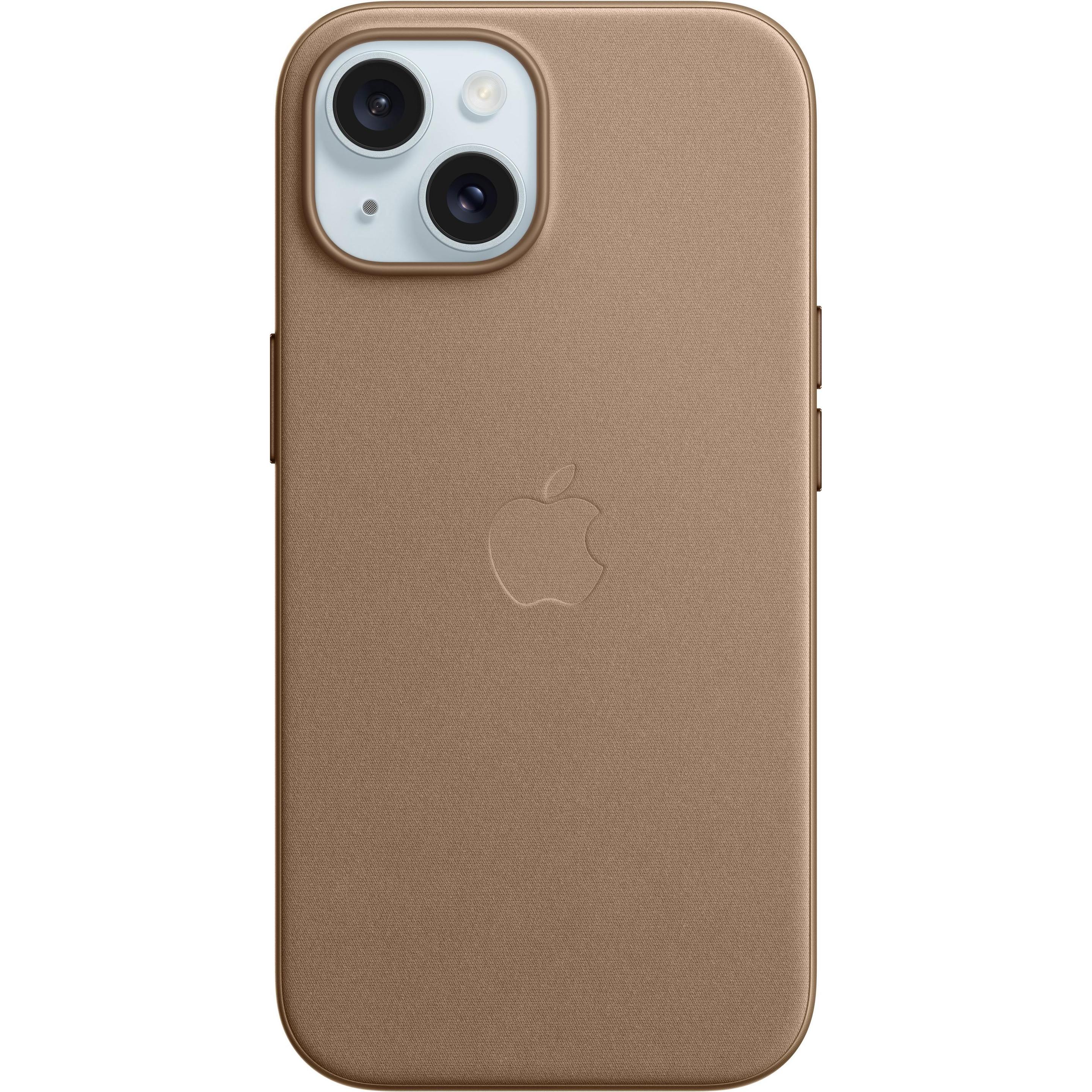 Apple Feingewebe Case mit MagSafe (Apple iPhone 15), Smartphone Hülle, Braun
