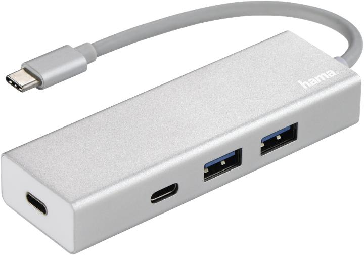 Actual product image Hama aluminium (USB-A, USB-C, 4 ports)