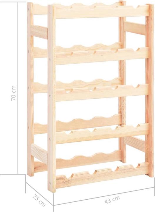 Produktbild vidaXL Darb (43 x 25 x 70 cm, 20 Flaschen)