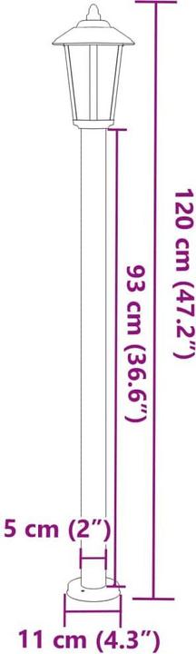 Image du produit vidaXL Stehleuchte aussen (E27, IP44)