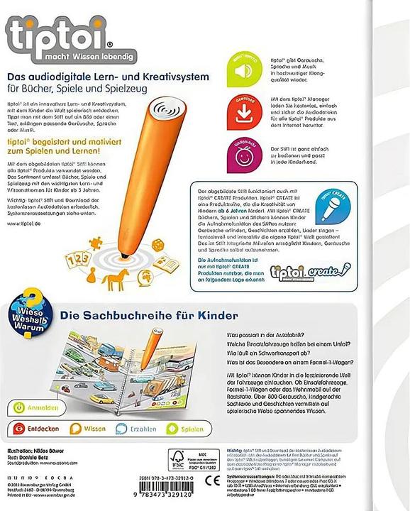 Produktbild tiptoi Die Welt der Fahrzeuge (Deutsch, Daniela Flucht, 2013)