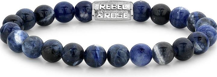 Immagine prodotto Rebel & Rose Solo pietre Bracciale blu notte (21 cm, Acciaio inossidabile)