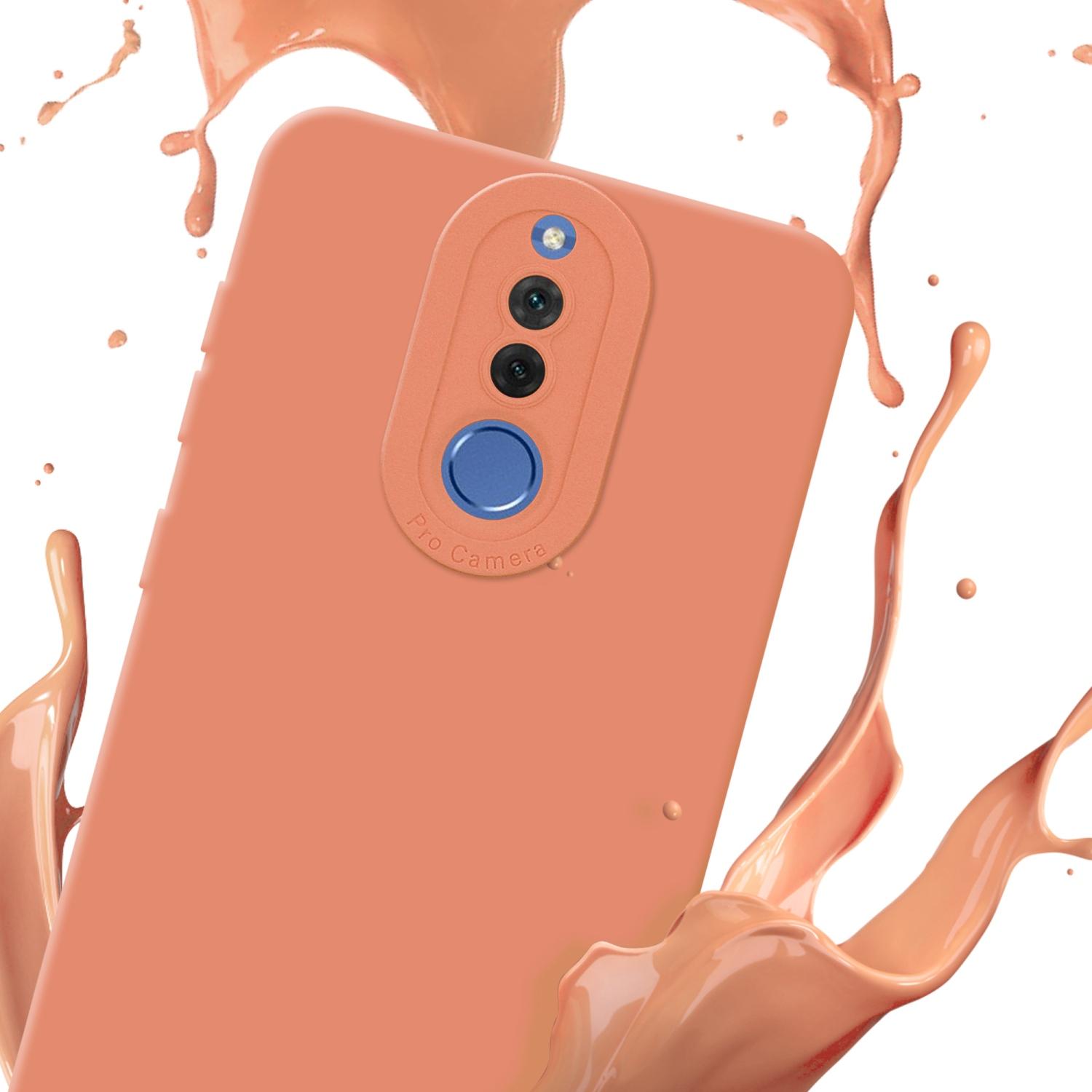 Thumbnail - Cadorabo Hülle für Huawei MATE 10 LITE im TPU Fluid LM162 Style (Huawei Mate 10 Lite), Smartphone Hülle, Orange