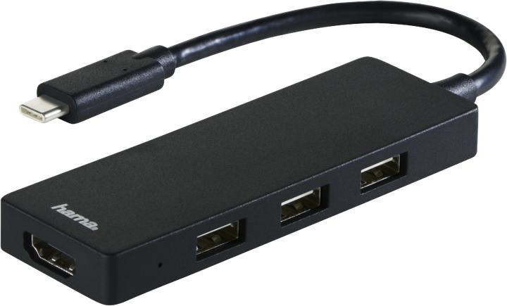 Actual product image Hama USB Hub (USB-C, 4 ports)