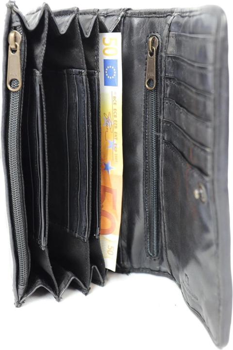 Actual product image Bear Rock Cow Lavato Leather Wallet