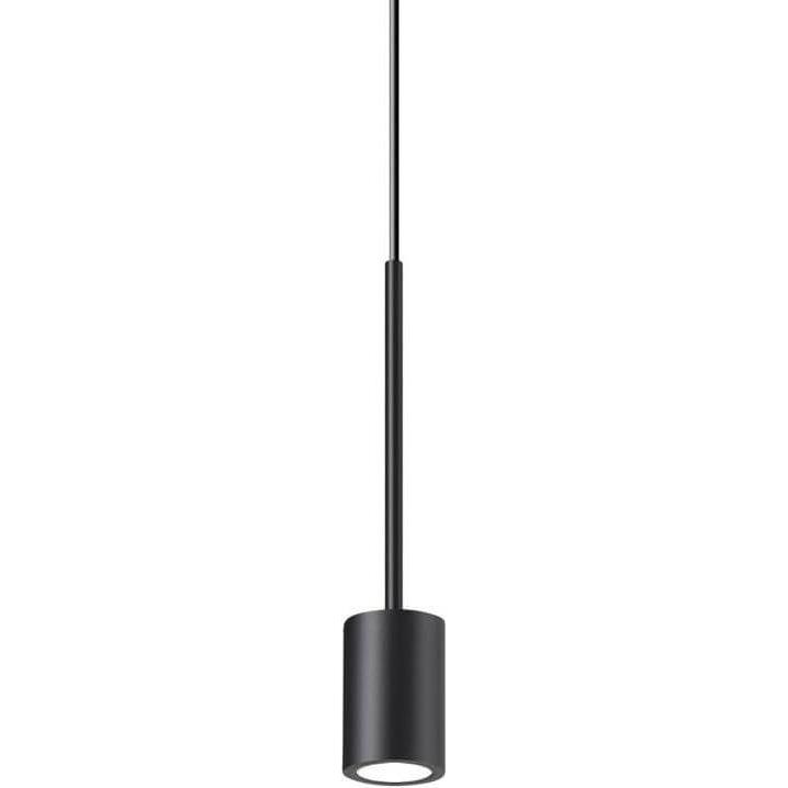 Ideal lux, Pendelleuchte, ARCHIMEDE LED Pendelleuchte 4W ⌀90mm Schwarz warmweiss 328331 (250 lm)