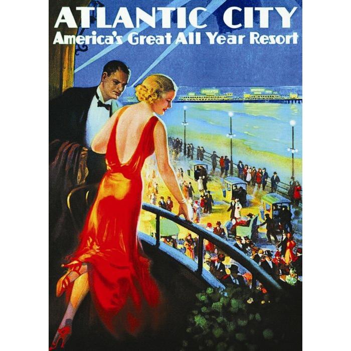 Thumbnail - Eurographics Puzzle Poster: Atlantic City 1000 Stück (1000 Teile)