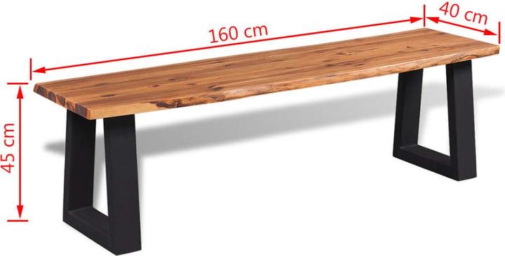 Image du produit vidaXL Bank (160 cm)