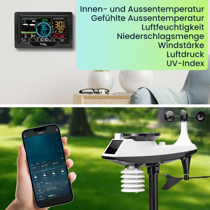 Produktbild Casativo WLAN Wetterstation mit XL-Farbdisplay