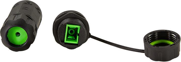 Actual product image LogiLink Waterproof SC-Simplex connector with cable sleeve and protective cap (Network coupling)