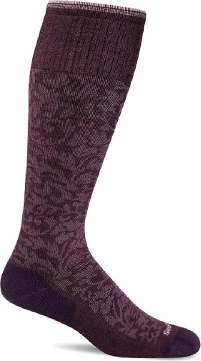 Produktbild Sockwell Damask Kompressionstrümpfe Damen Blackberry M/L 39-43 (S)
