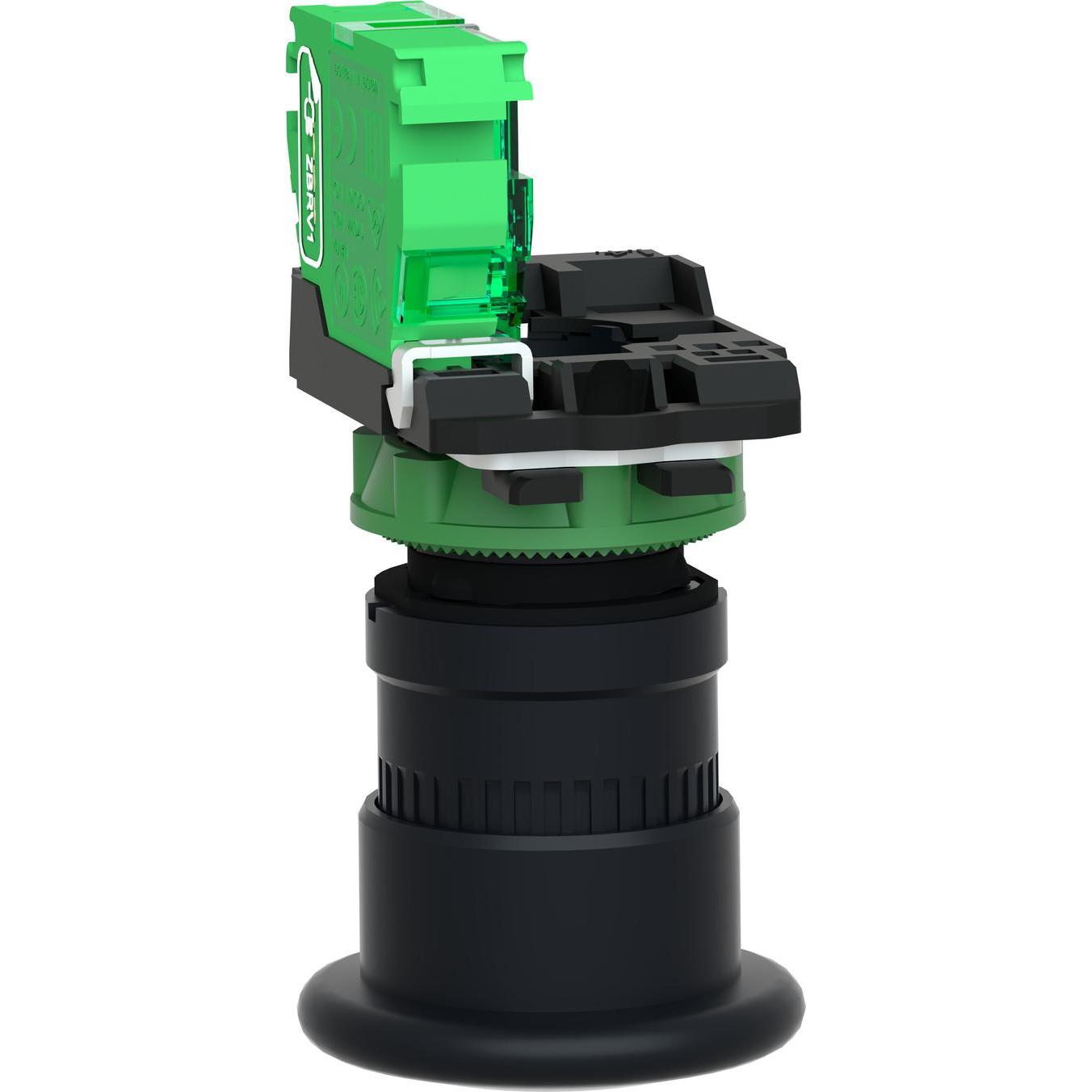 Schneider Electric Push button 40mm mushroom Tansmitter, Taster + Schalter, Schwarz