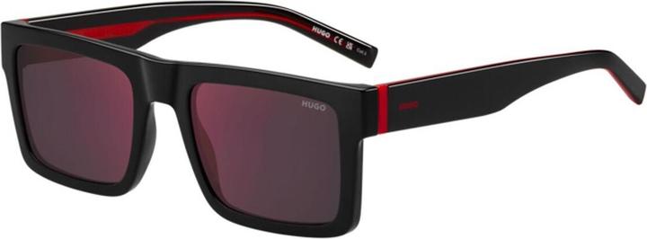Actual product image HUGO Black Red Mirrored Sunglasses