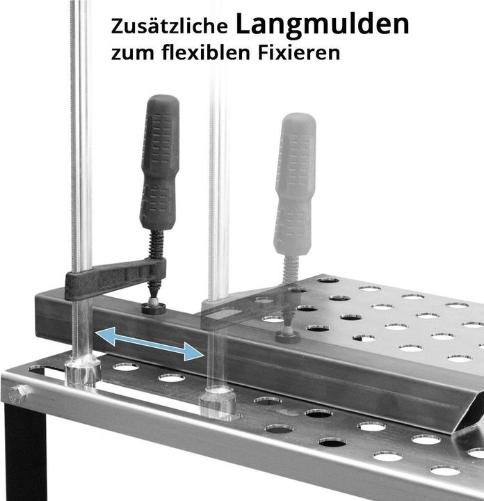 Image du produit Stahlwerk Table de soudage WT-960 ST 915 x 457 mm Table d'assemblage avec une capacité de charge de 200 kg (45.70 cm, 91.50 cm)