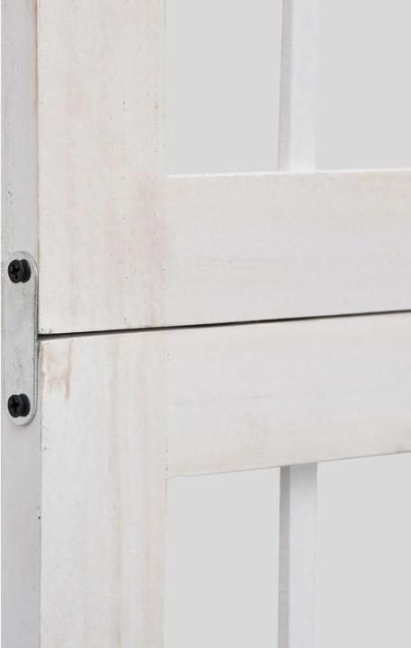 Image du produit vidaXL Séparation de pièce Paravent Paroi espagnole 4 pcs. blanc bois massif