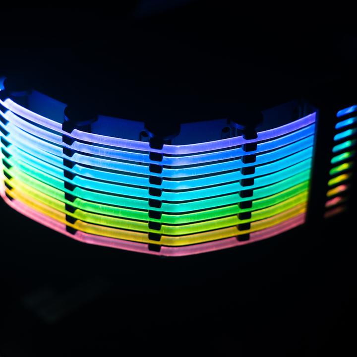 Actual product image Jonsbo DY-1 ARGB lighting for mainboard power cable (RGB)