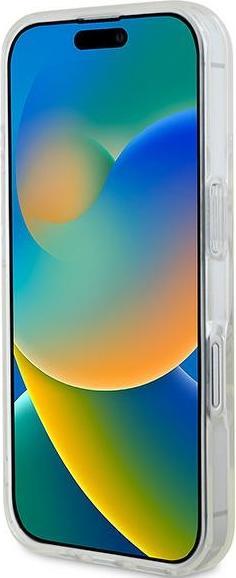 Image du produit Guess GUHMP16SHFGERET iPhone 16 6.1" przeźroczysty/transparent hardcase IML Glitter Circle MagSafe (Apple iPhone 16)