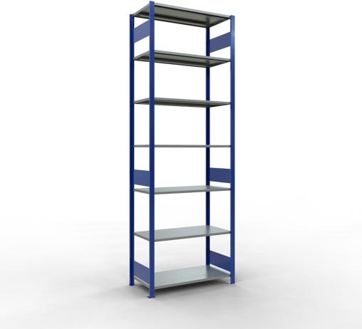 Immagine prodotto Schulte Lagertechnik Sistema di scaffalature di base senza viti MULTIplus150 con ripiani di lunghezza