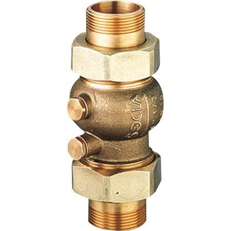 Socla, Ventil, Kontraventil 223D 1 1/2" -. messing Kontrollérbar med gevindunioner