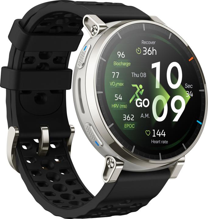 Actual product image Amazfit Active 3 Premium Apex Silver, W2558GL1N (45 mm)