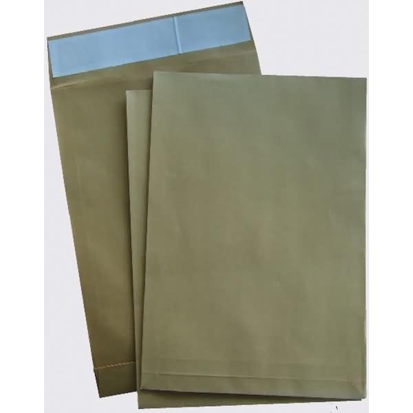 Thumbnail - Büroring, Versandtasche + Luftpolstertasche, Faltentaschen B4 120g/qm 20mm Haftklebung braun VE=100 Stück (100 x)