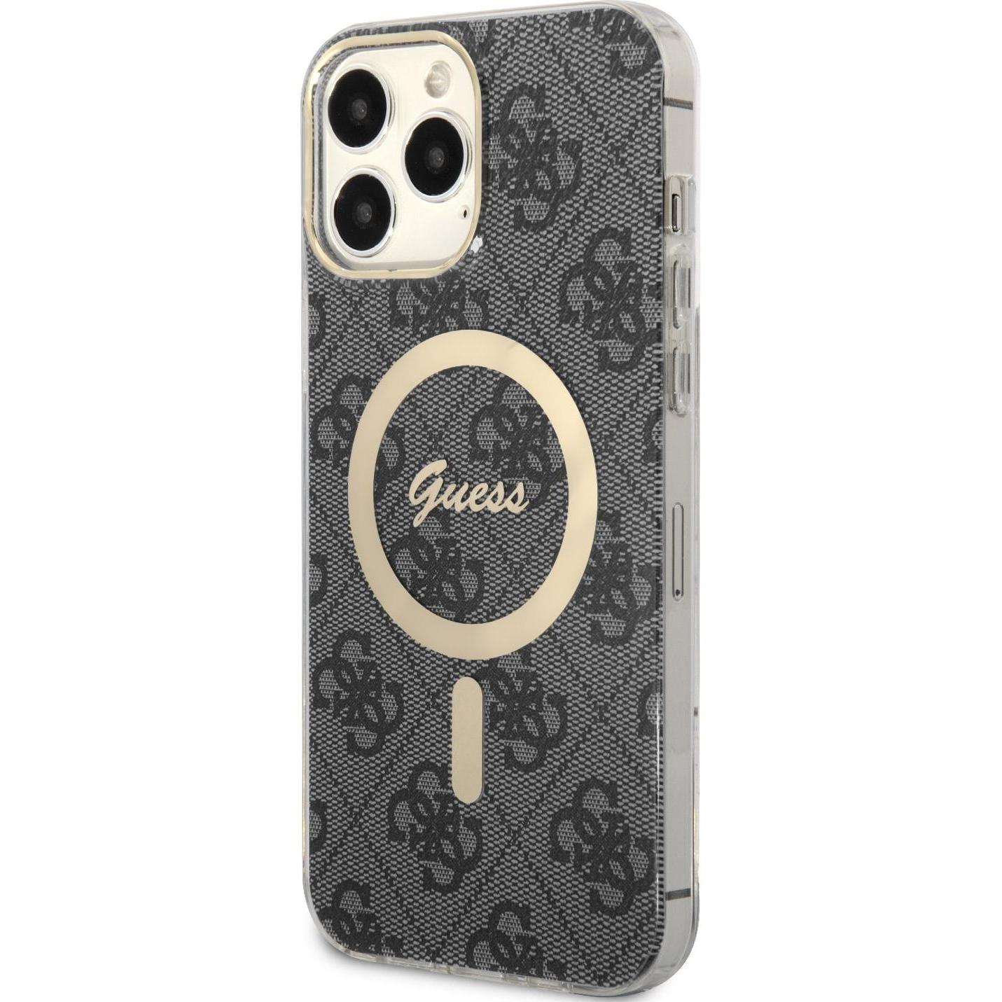 Guess GUHMP14XH4STK iPhone 14 Pro Max 6.7" czarny/black hardcase 4G MagSafe (Apple iPhone 14 Pro Max), Smartphone Hülle,...