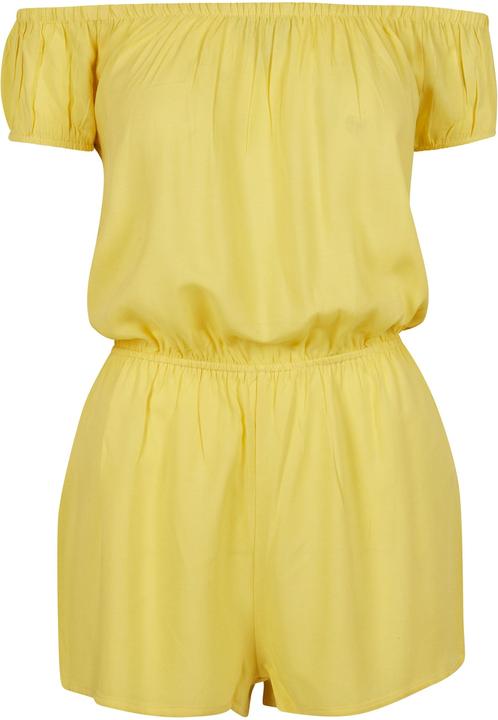 Actual product image Urban Classics Ladies Off Shoulder Short Jumpsuit (S)