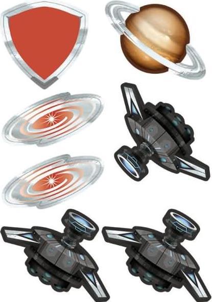 Actual product image Ursus Decoration set for school cones easy line Spaceship